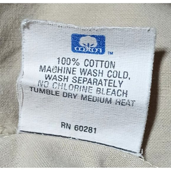 Vintage Cherokee Pants Womens Size 12 Khaki High Waist Rise Mom Made in USA - Picture 10 of 13